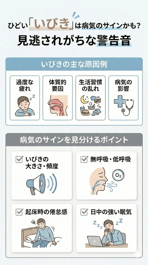 ひどい「いびき」は病気のサインかも？見逃されがちな警告音