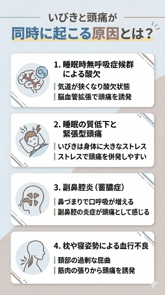 いびきと頭痛が同時に起こる原因とは？