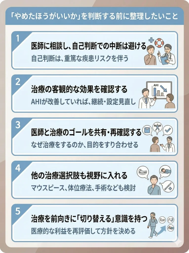 「やめたほうがいいか」を判断する前に整理したいこと