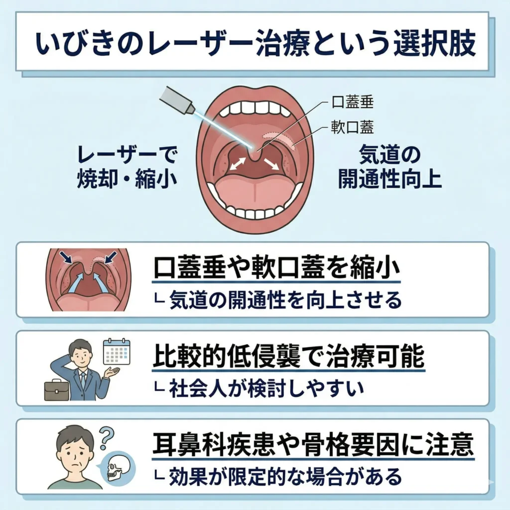 いびきのレーザー治療という選択肢