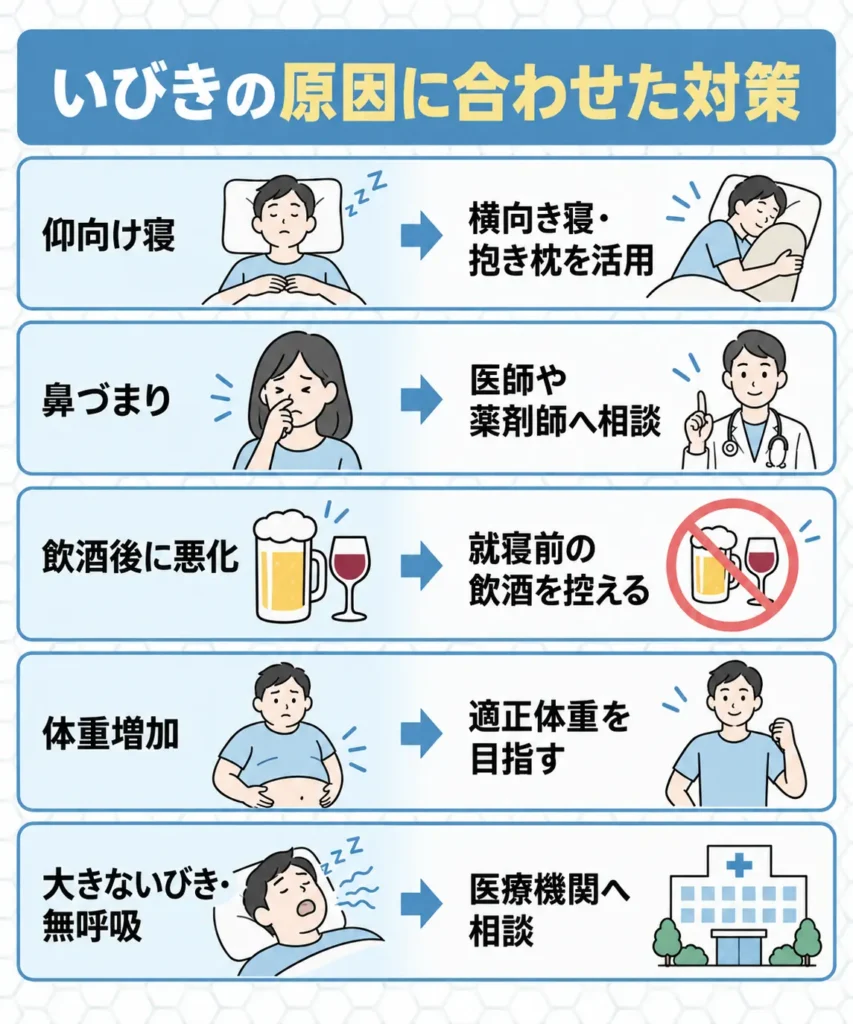 いびきを改善して睡眠の質を高める方法